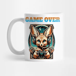 Busy Fennec Fox playing pet video game Mug